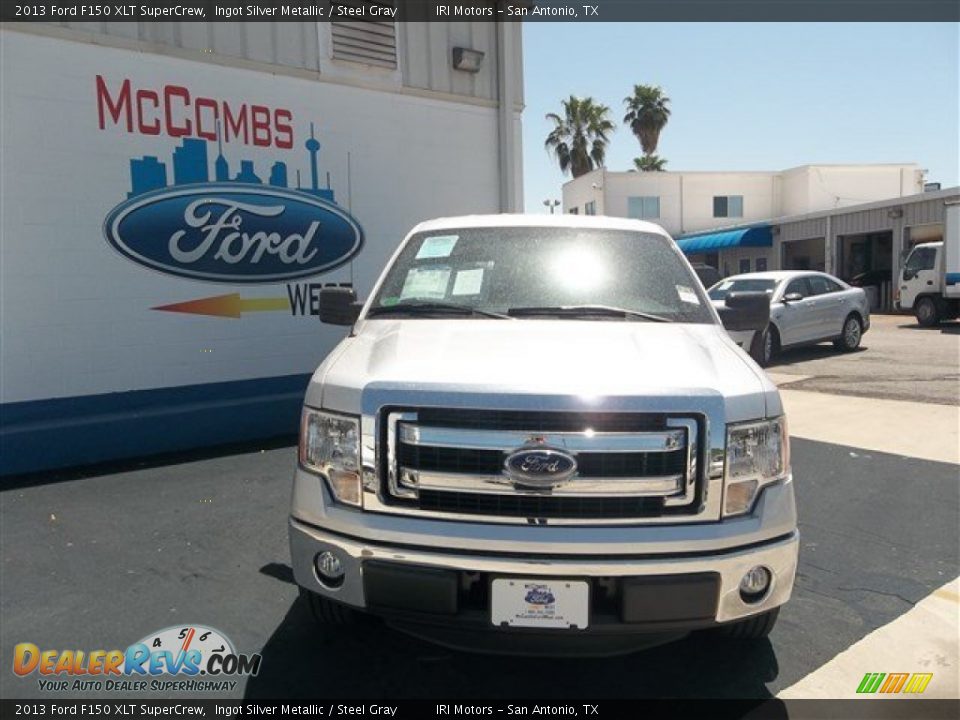 2013 Ford F150 XLT SuperCrew Ingot Silver Metallic / Steel Gray Photo #1