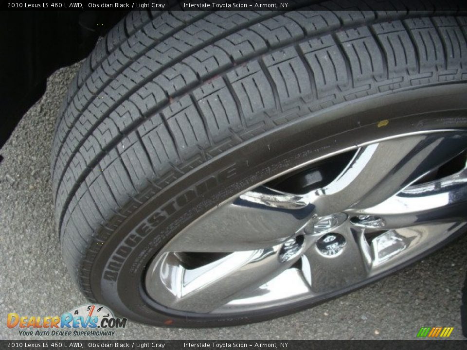 2010 Lexus LS 460 L AWD Obsidian Black / Light Gray Photo #23