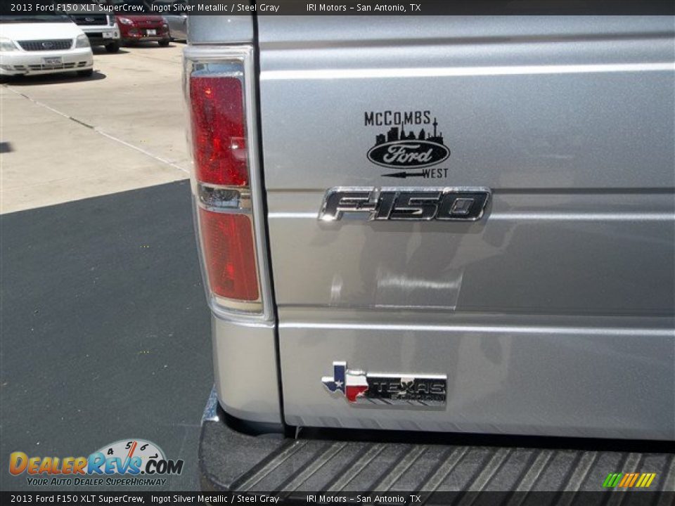 2013 Ford F150 XLT SuperCrew Ingot Silver Metallic / Steel Gray Photo #5