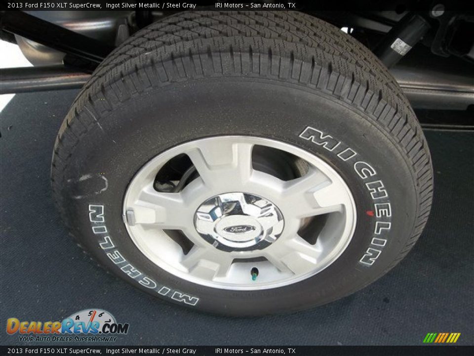 2013 Ford F150 XLT SuperCrew Ingot Silver Metallic / Steel Gray Photo #8