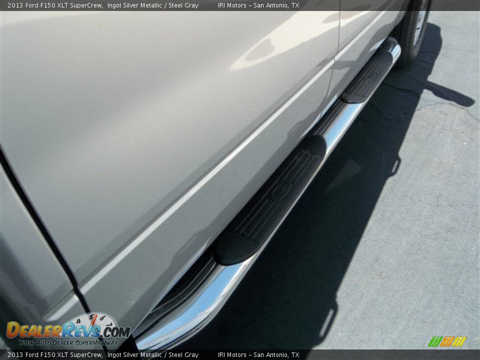 2013 Ford F150 XLT SuperCrew Ingot Silver Metallic / Steel Gray Photo #9
