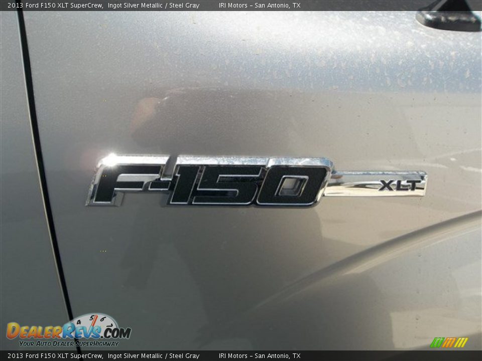 2013 Ford F150 XLT SuperCrew Ingot Silver Metallic / Steel Gray Photo #10