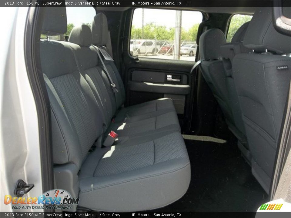 2013 Ford F150 XLT SuperCrew Ingot Silver Metallic / Steel Gray Photo #14