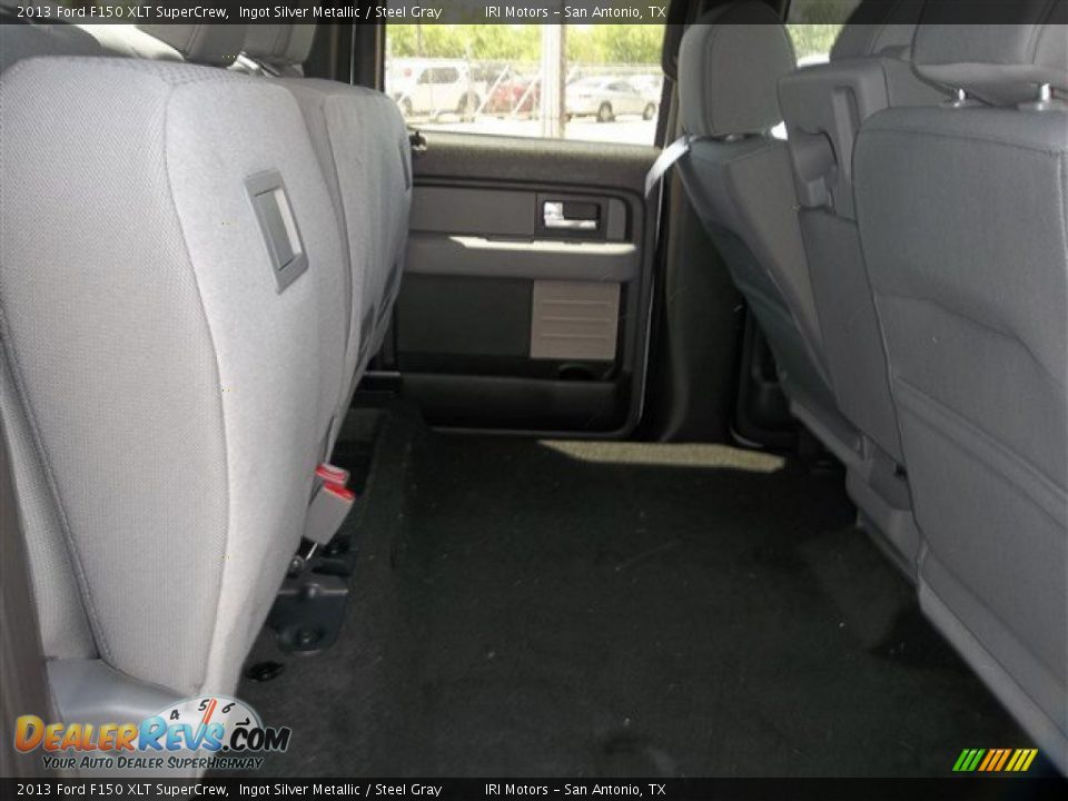 2013 Ford F150 XLT SuperCrew Ingot Silver Metallic / Steel Gray Photo #15