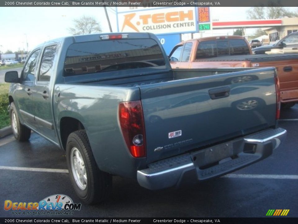 2006 Chevrolet Colorado Crew Cab Blue Granite Metallic / Medium Pewter Photo #3