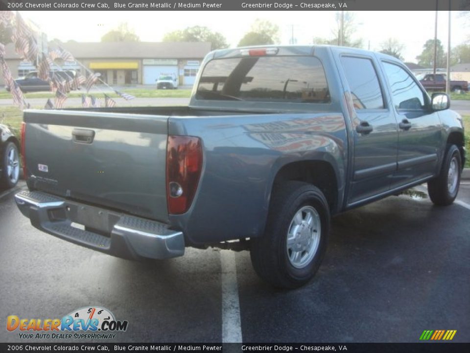 2006 Chevrolet Colorado Crew Cab Blue Granite Metallic / Medium Pewter Photo #4