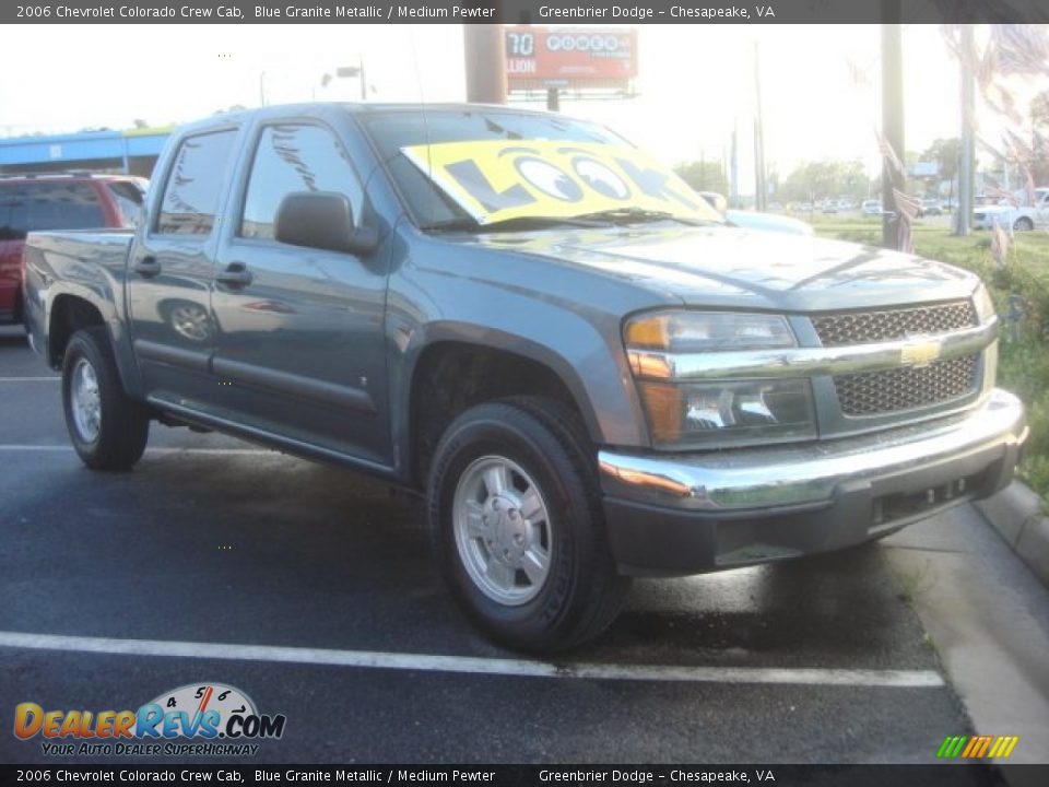 2006 Chevrolet Colorado Crew Cab Blue Granite Metallic / Medium Pewter Photo #5