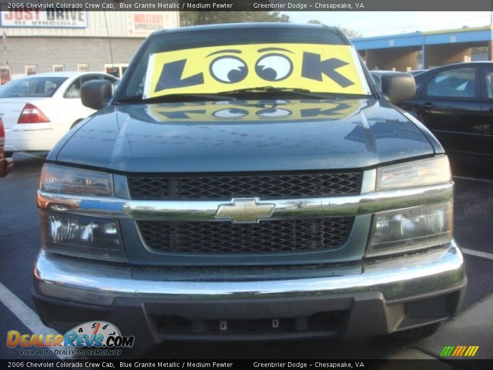 2006 Chevrolet Colorado Crew Cab Blue Granite Metallic / Medium Pewter Photo #6