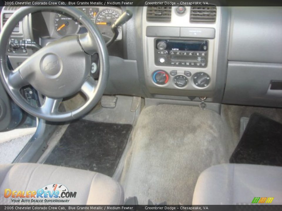 2006 Chevrolet Colorado Crew Cab Blue Granite Metallic / Medium Pewter Photo #10