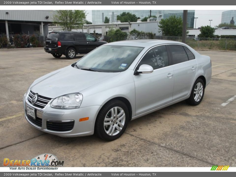 2009 Volkswagen Jetta TDI Sedan Reflex Silver Metallic / Anthracite Photo #3