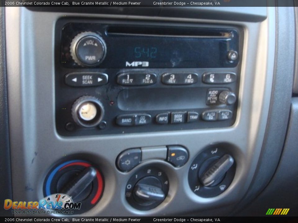 2006 Chevrolet Colorado Crew Cab Blue Granite Metallic / Medium Pewter Photo #14