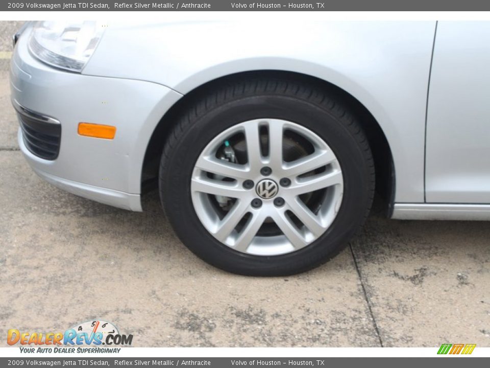 2009 Volkswagen Jetta TDI Sedan Reflex Silver Metallic / Anthracite Photo #4