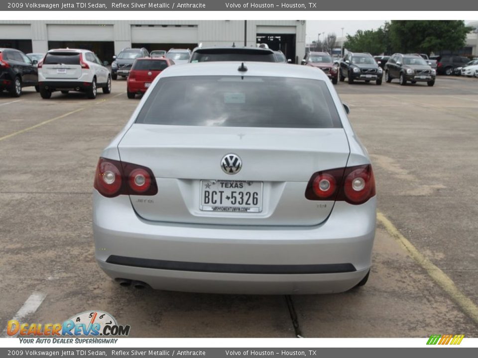 2009 Volkswagen Jetta TDI Sedan Reflex Silver Metallic / Anthracite Photo #8