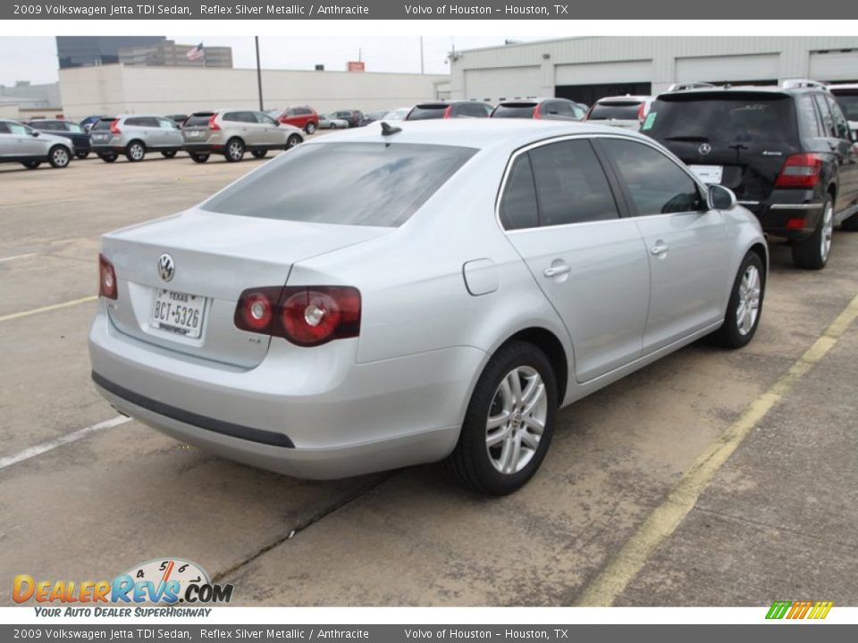 2009 Volkswagen Jetta TDI Sedan Reflex Silver Metallic / Anthracite Photo #9
