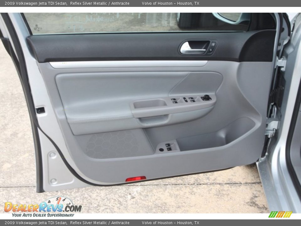 2009 Volkswagen Jetta TDI Sedan Reflex Silver Metallic / Anthracite Photo #11