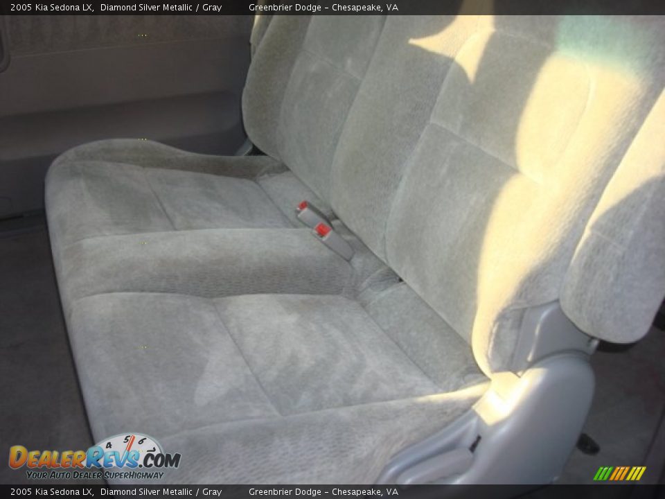 2005 Kia Sedona LX Diamond Silver Metallic / Gray Photo #8