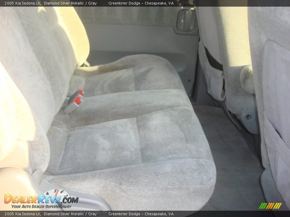 2005 Kia Sedona LX Diamond Silver Metallic / Gray Photo #10