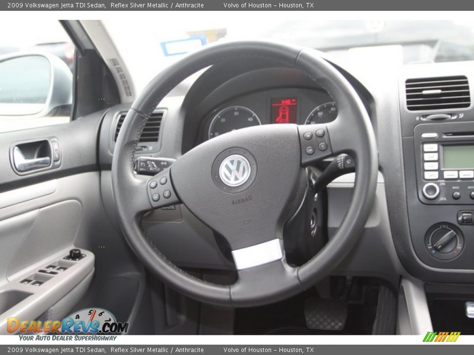 2009 Volkswagen Jetta TDI Sedan Steering Wheel Photo #17