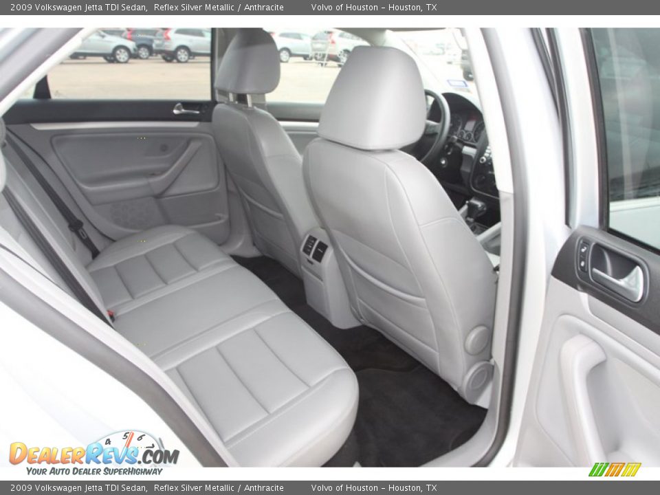 2009 Volkswagen Jetta TDI Sedan Reflex Silver Metallic / Anthracite Photo #18