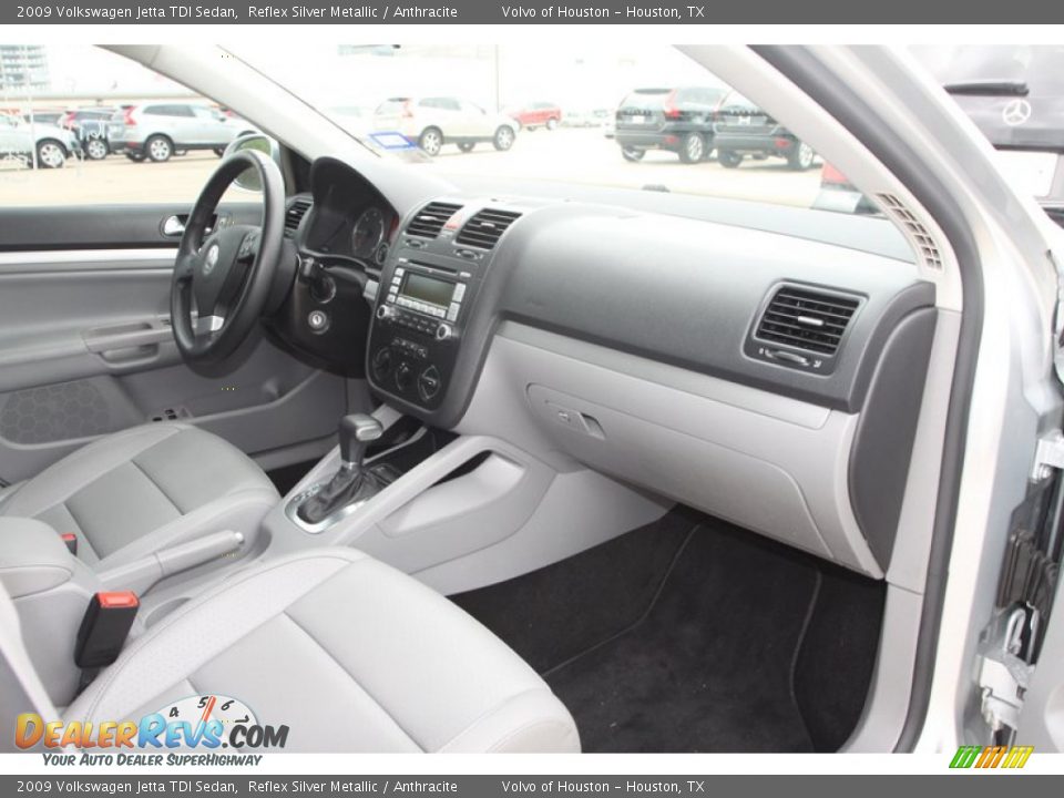 2009 Volkswagen Jetta TDI Sedan Reflex Silver Metallic / Anthracite Photo #20