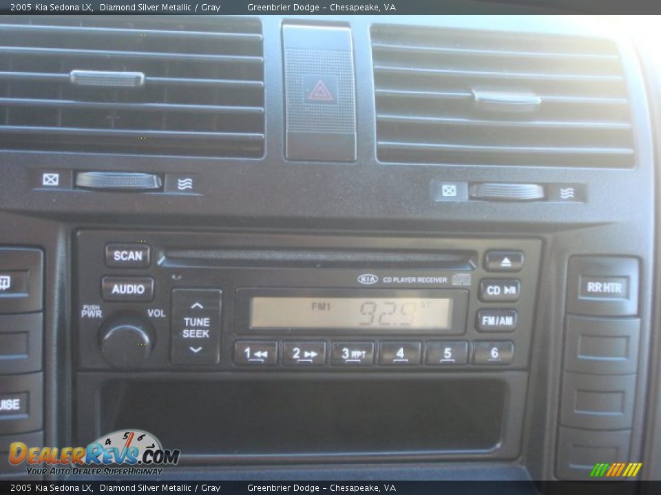 2005 Kia Sedona LX Diamond Silver Metallic / Gray Photo #16