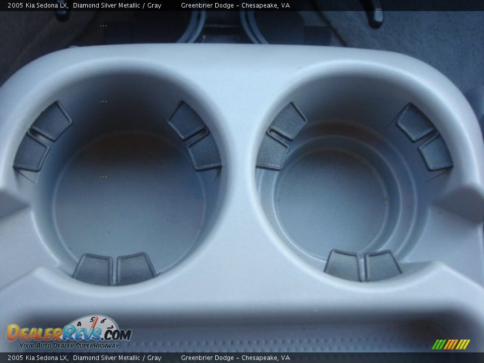 2005 Kia Sedona LX Diamond Silver Metallic / Gray Photo #20