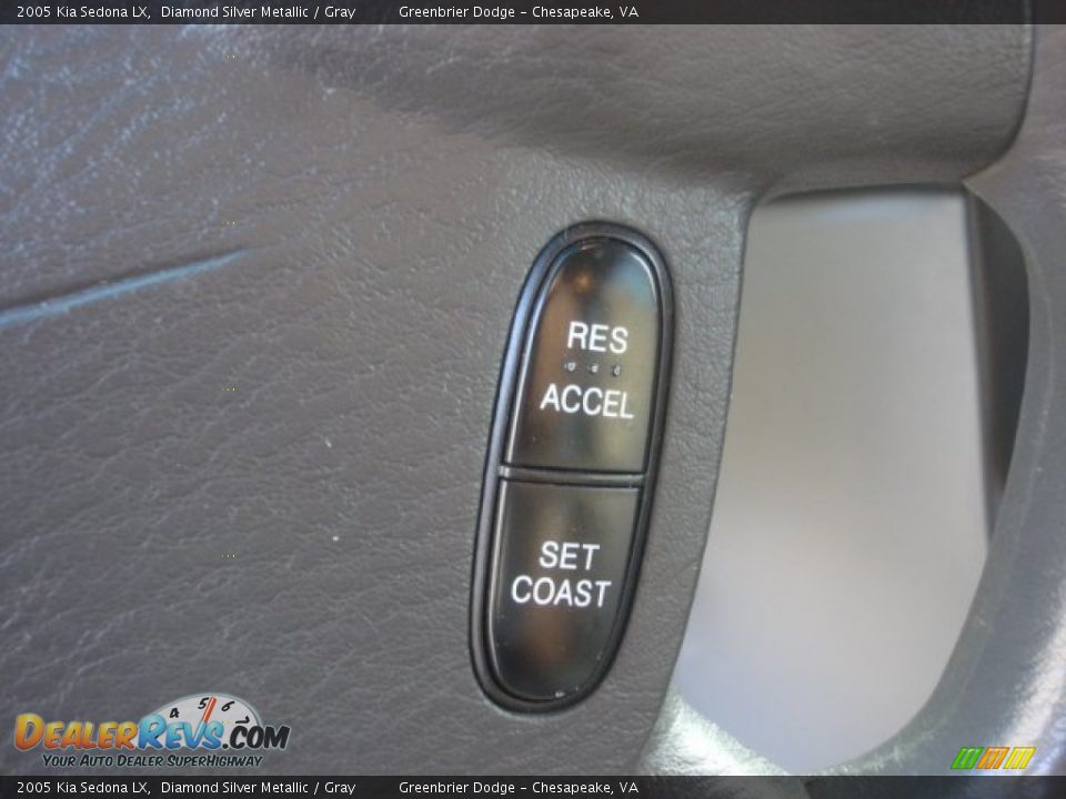 2005 Kia Sedona LX Diamond Silver Metallic / Gray Photo #21