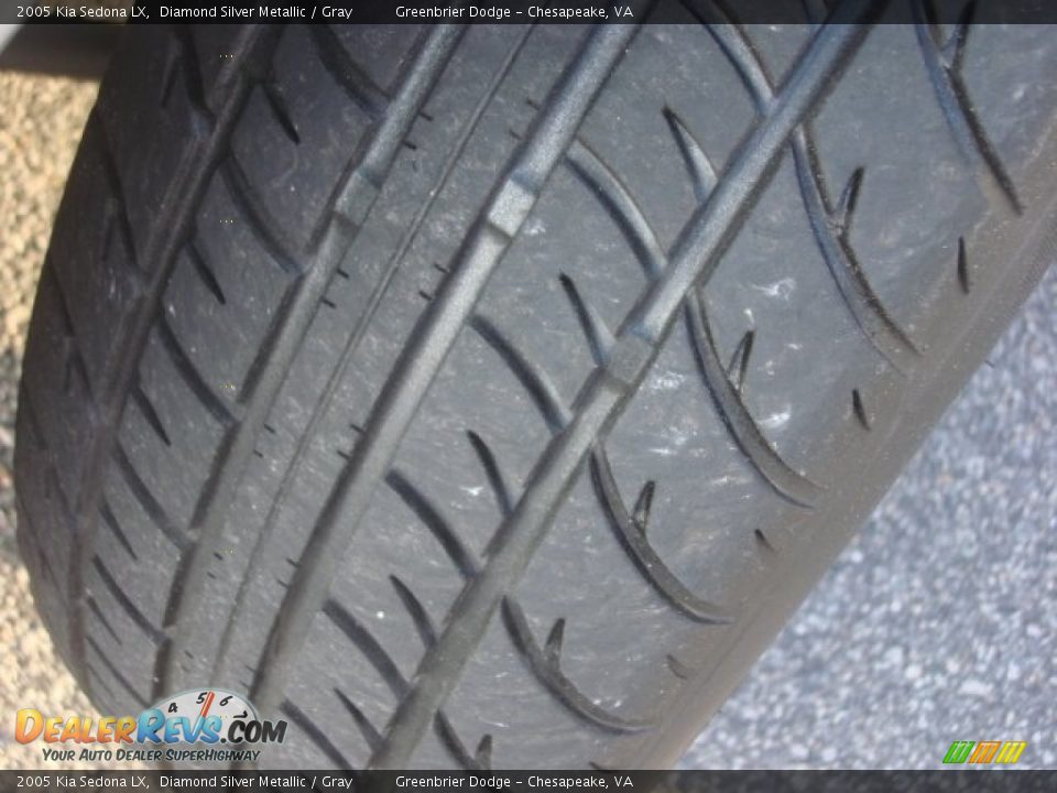 2005 Kia Sedona LX Diamond Silver Metallic / Gray Photo #23