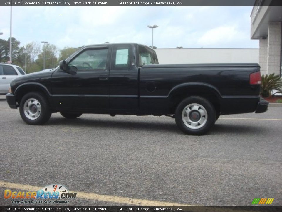 2001 GMC Sonoma SLS Extended Cab Onyx Black / Pewter Photo #3