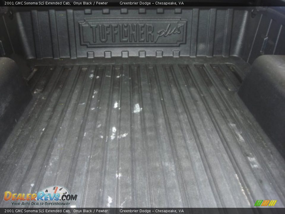 2001 GMC Sonoma SLS Extended Cab Onyx Black / Pewter Photo #14