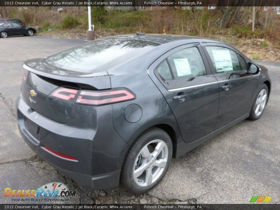2013 Chevrolet Volt Cyber Gray Metallic / Jet Black/Ceramic White Accents Photo #3