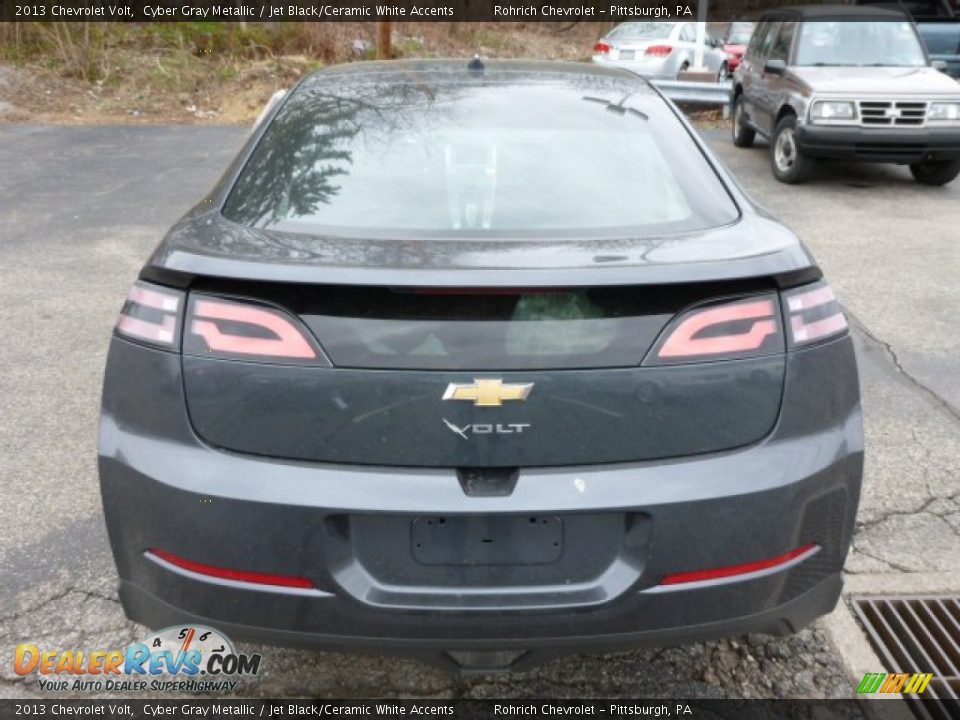 2013 Chevrolet Volt Cyber Gray Metallic / Jet Black/Ceramic White Accents Photo #4