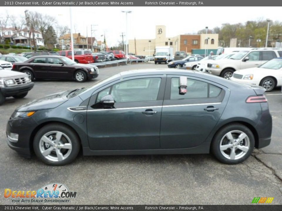 2013 Chevrolet Volt Cyber Gray Metallic / Jet Black/Ceramic White Accents Photo #6
