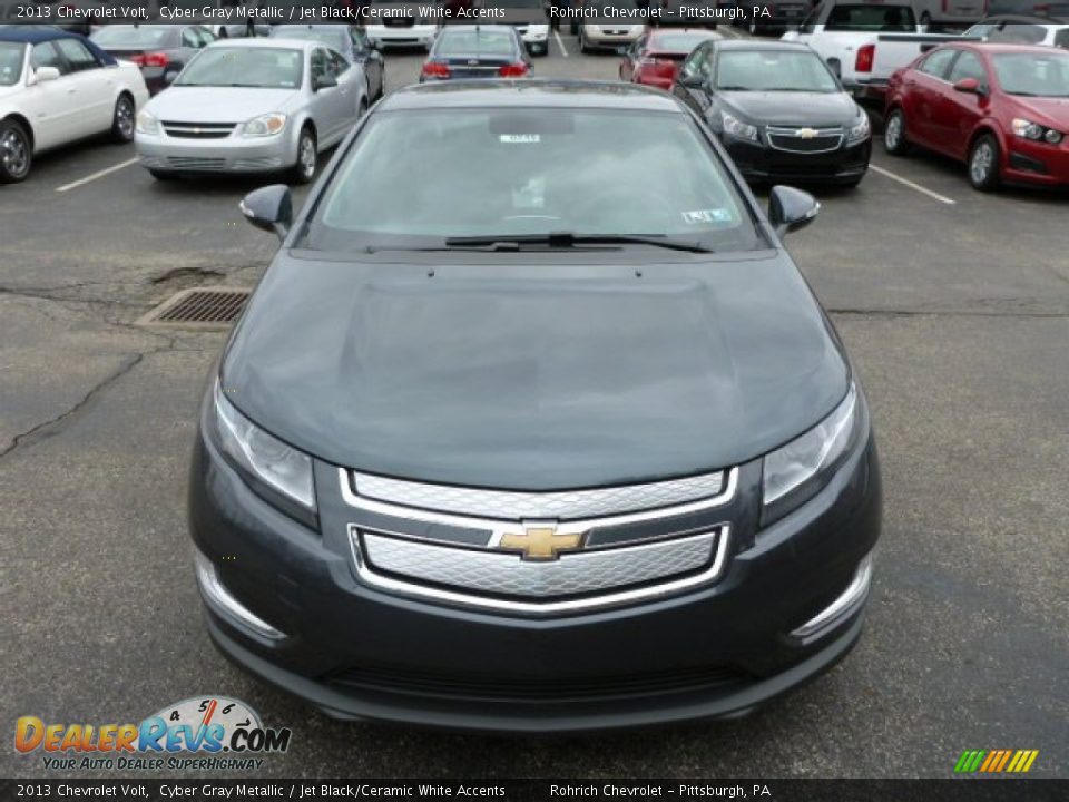 2013 Chevrolet Volt Cyber Gray Metallic / Jet Black/Ceramic White Accents Photo #8