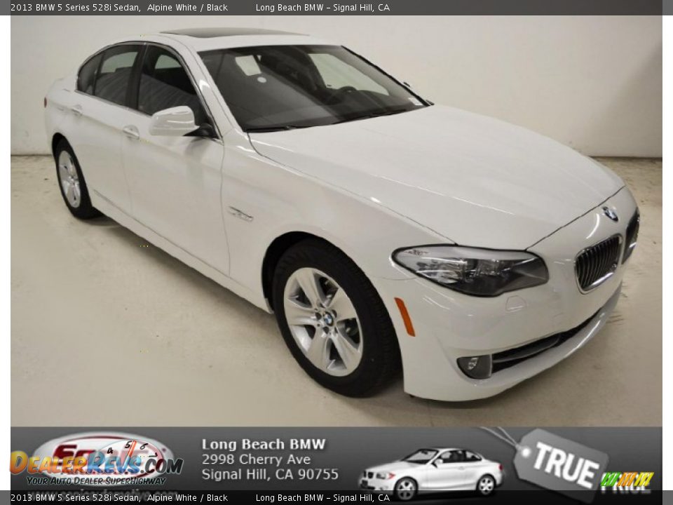 2013 BMW 5 Series 528i Sedan Alpine White / Black Photo #1