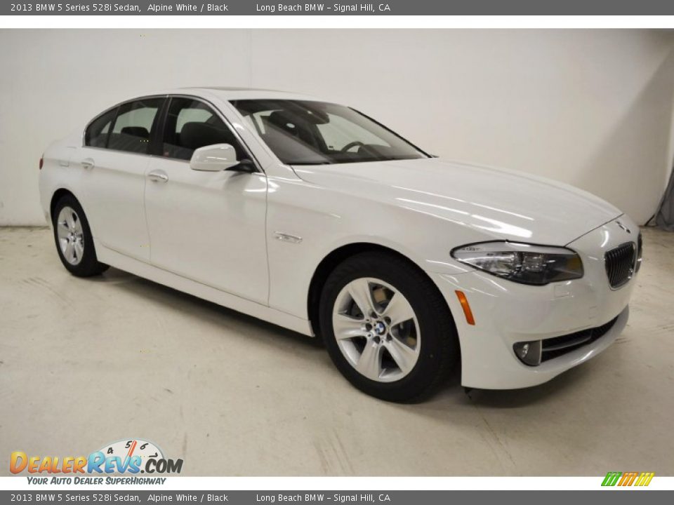 2013 BMW 5 Series 528i Sedan Alpine White / Black Photo #2