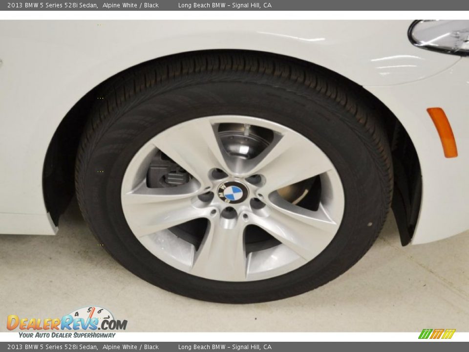 2013 BMW 5 Series 528i Sedan Alpine White / Black Photo #3