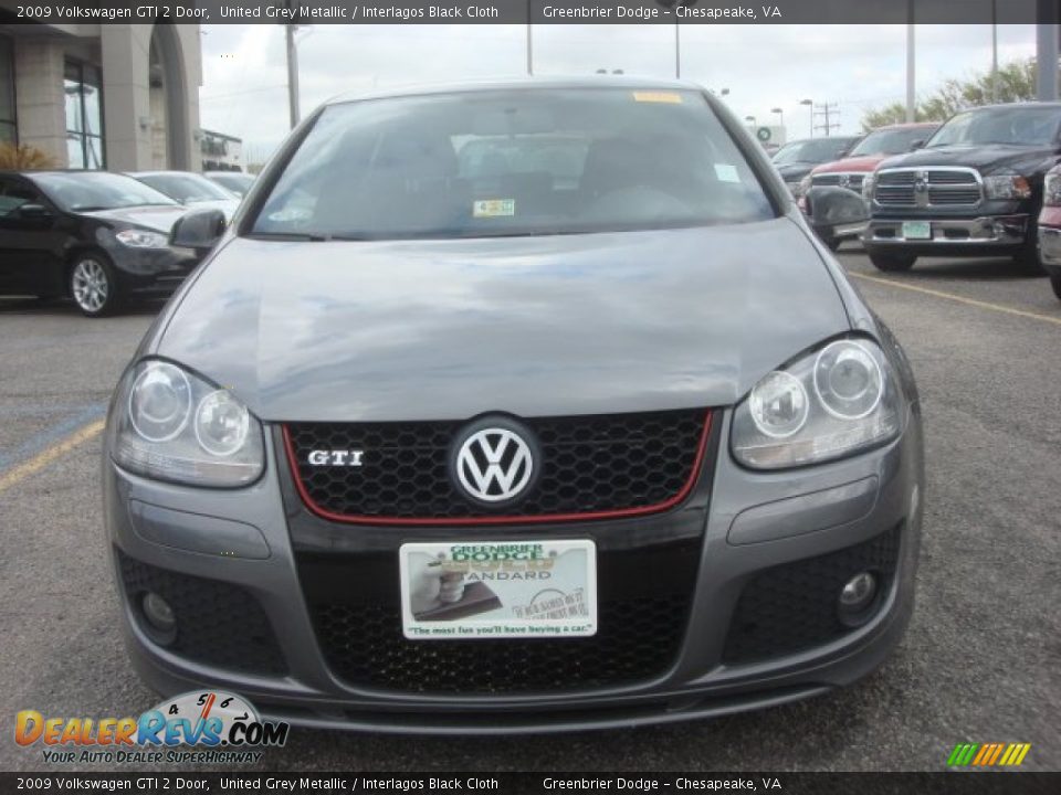 2009 Volkswagen GTI 2 Door United Grey Metallic / Interlagos Black Cloth Photo #8
