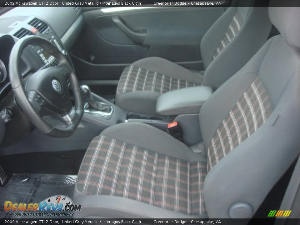 2009 Volkswagen GTI 2 Door United Grey Metallic / Interlagos Black Cloth Photo #9