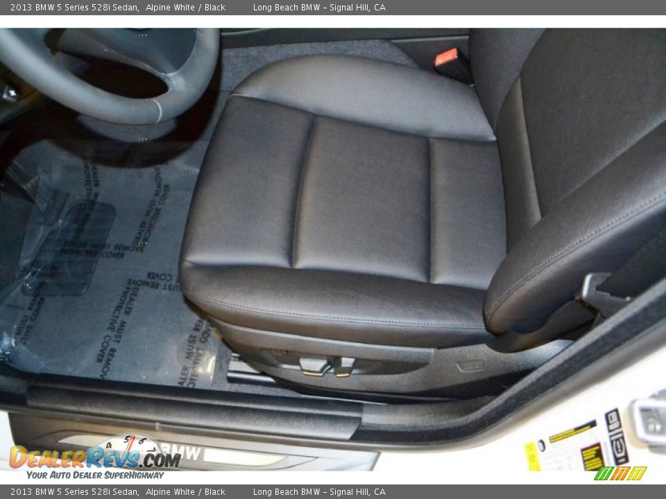 2013 BMW 5 Series 528i Sedan Alpine White / Black Photo #7