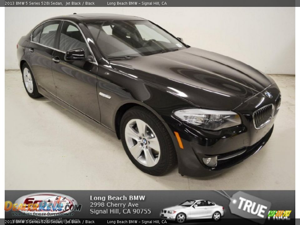 2013 BMW 5 Series 528i Sedan Jet Black / Black Photo #1