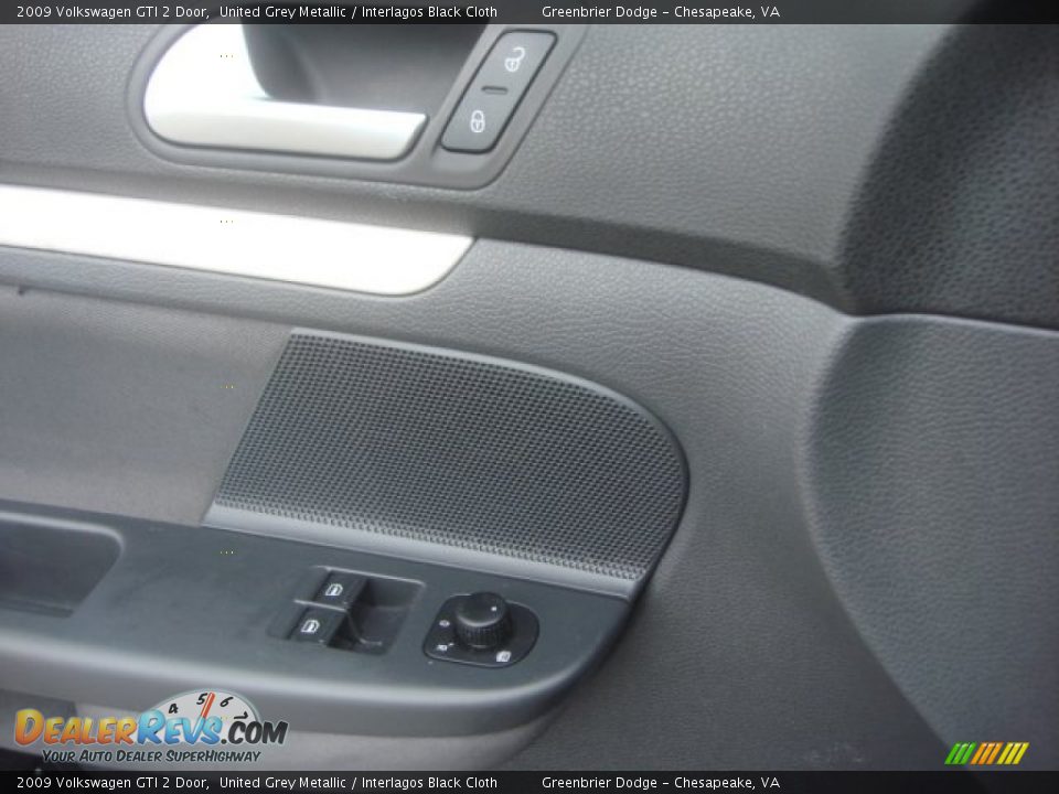 2009 Volkswagen GTI 2 Door United Grey Metallic / Interlagos Black Cloth Photo #16