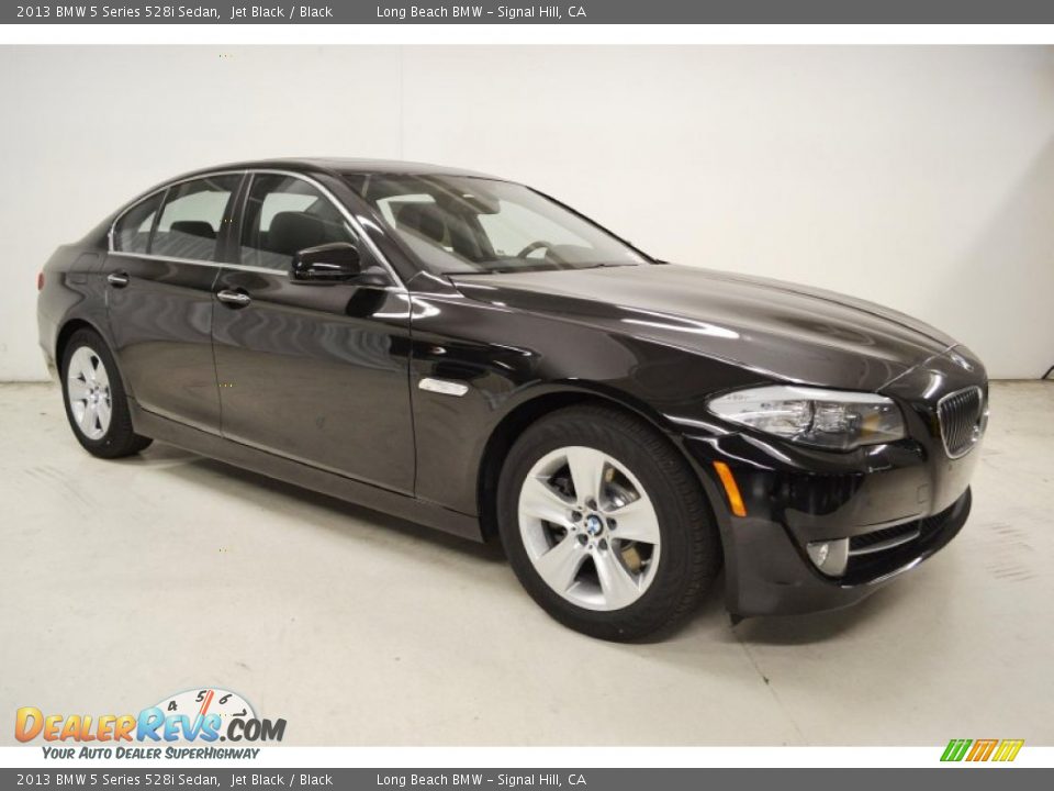 2013 BMW 5 Series 528i Sedan Jet Black / Black Photo #2