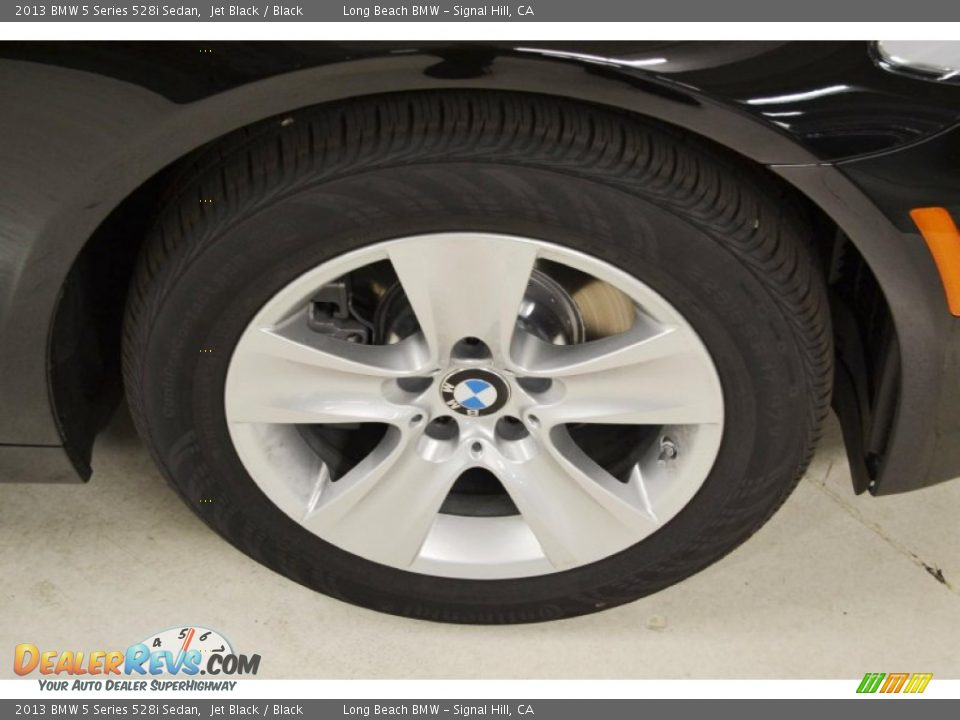 2013 BMW 5 Series 528i Sedan Jet Black / Black Photo #3