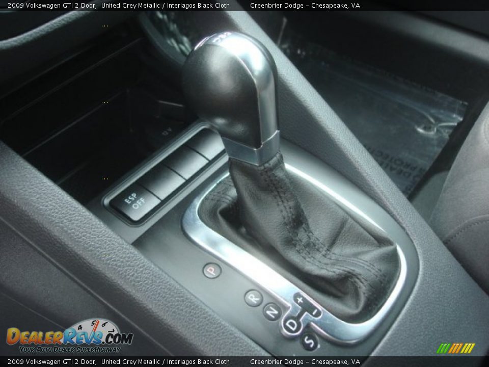 2009 Volkswagen GTI 2 Door United Grey Metallic / Interlagos Black Cloth Photo #19