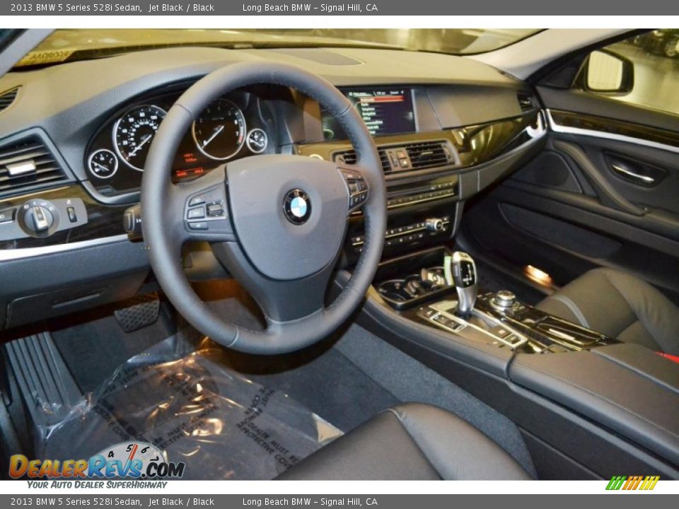 2013 BMW 5 Series 528i Sedan Jet Black / Black Photo #6