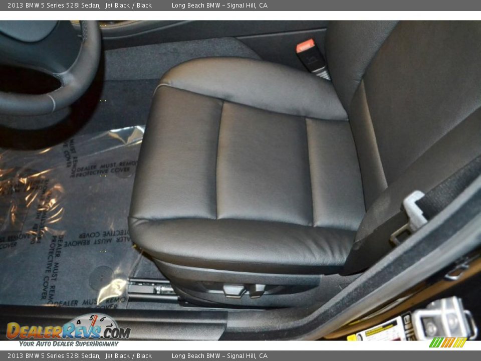 2013 BMW 5 Series 528i Sedan Jet Black / Black Photo #7