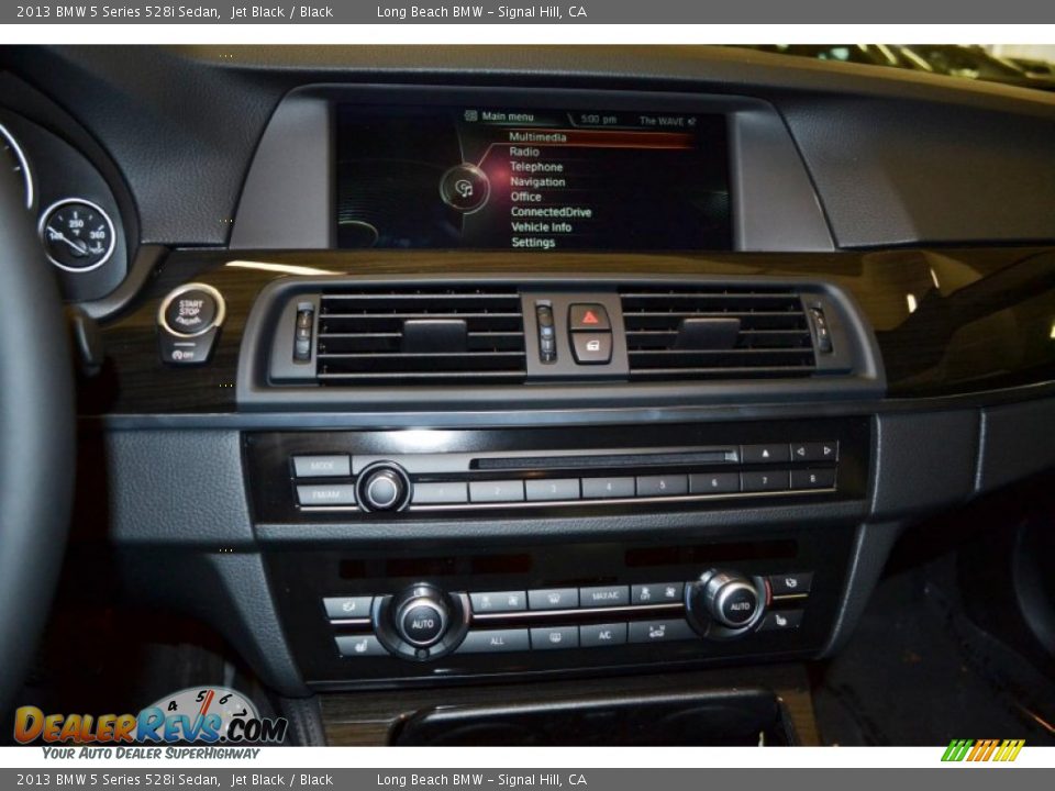 2013 BMW 5 Series 528i Sedan Jet Black / Black Photo #8