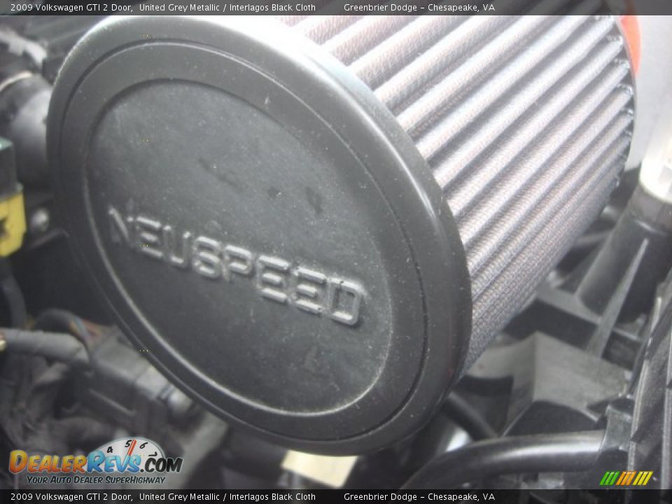 2009 Volkswagen GTI 2 Door United Grey Metallic / Interlagos Black Cloth Photo #27