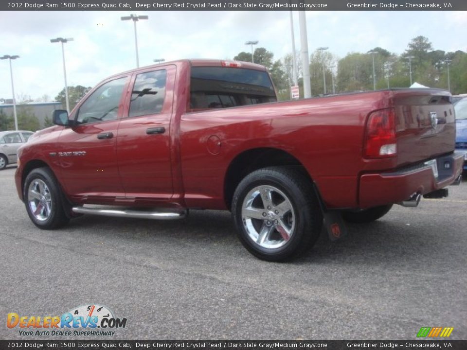 2012 Dodge Ram 1500 Express Quad Cab Deep Cherry Red Crystal Pearl / Dark Slate Gray/Medium Graystone Photo #3